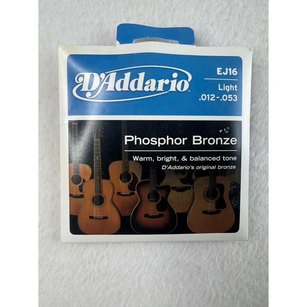 D'Addario EJ16 Phosphor Bronze Acoustic Guitar Strings - Light